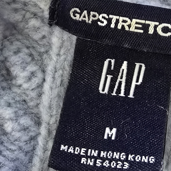 GAP Cable Knit Sweater VINTAGE Y2K- Light Blue - Picture 5 of 5